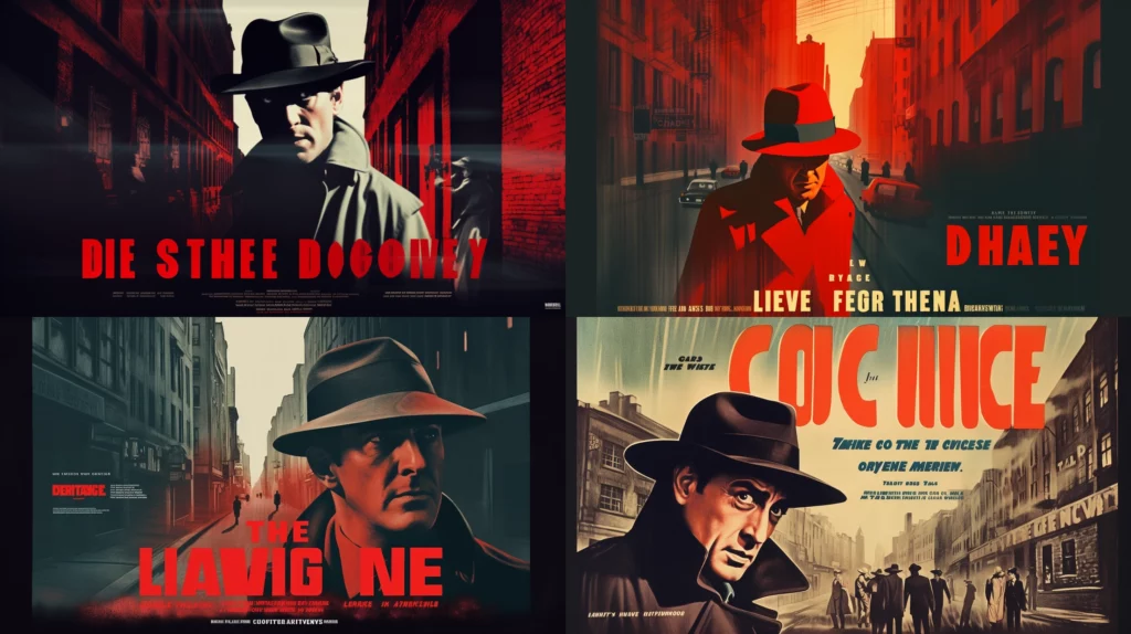 Midjourney Prompt for Movie Poster Design for a Crime Thriller