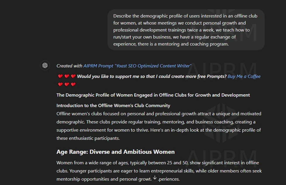 Defining your target audience